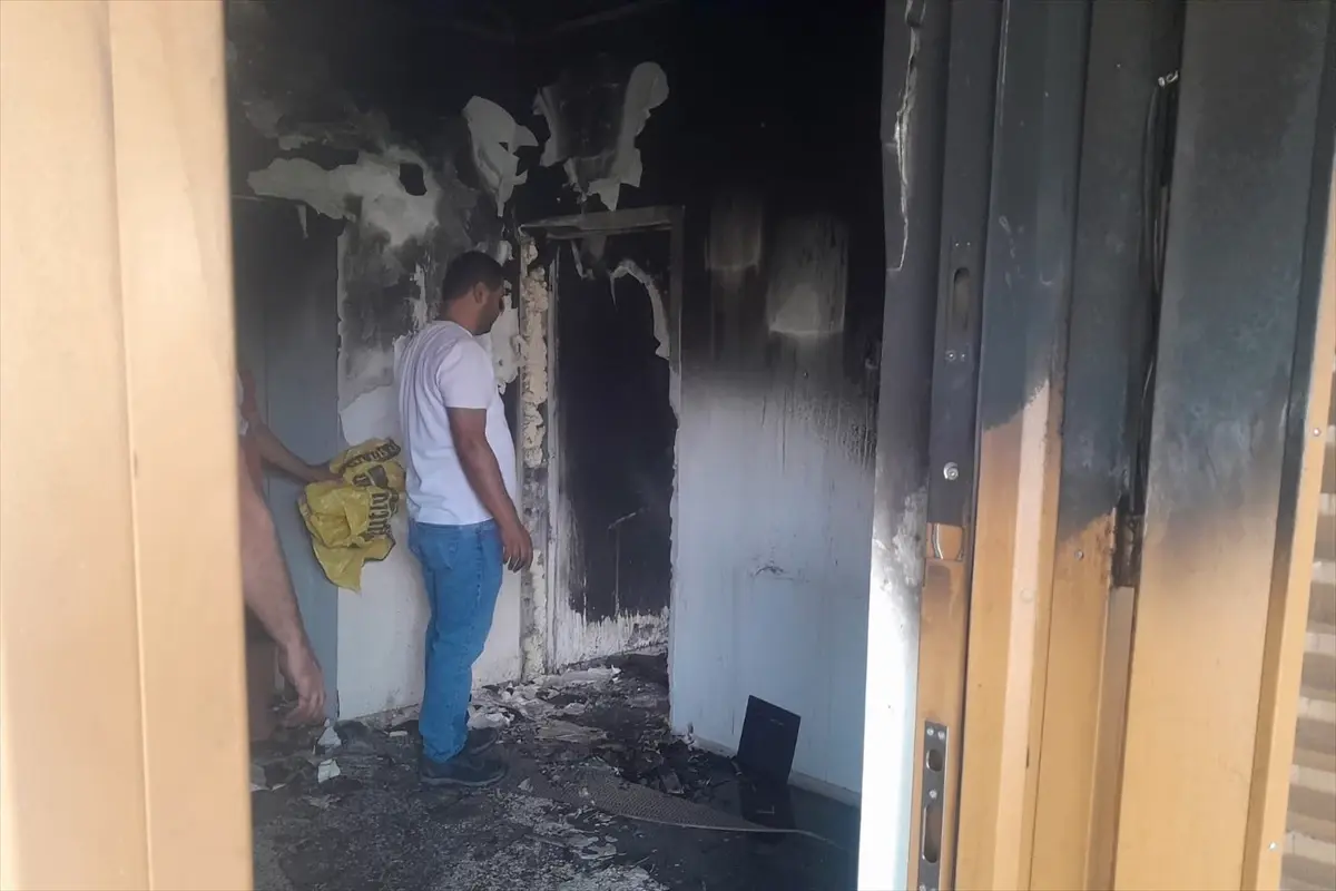 bozyazida yangin bir yarali jwrWlShp